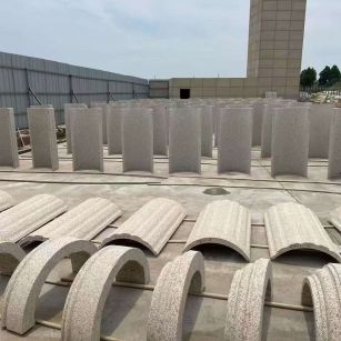 六盘水黄金麻别墅柱皮 异形 线条定制