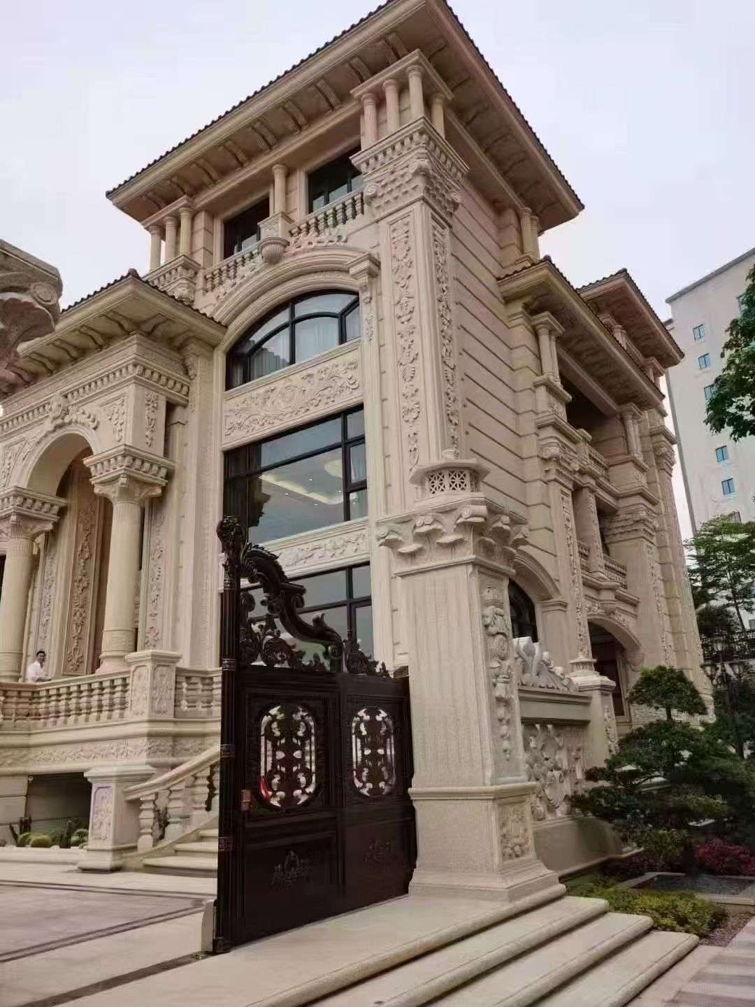 六盘水黄金麻别墅外墙异形定制